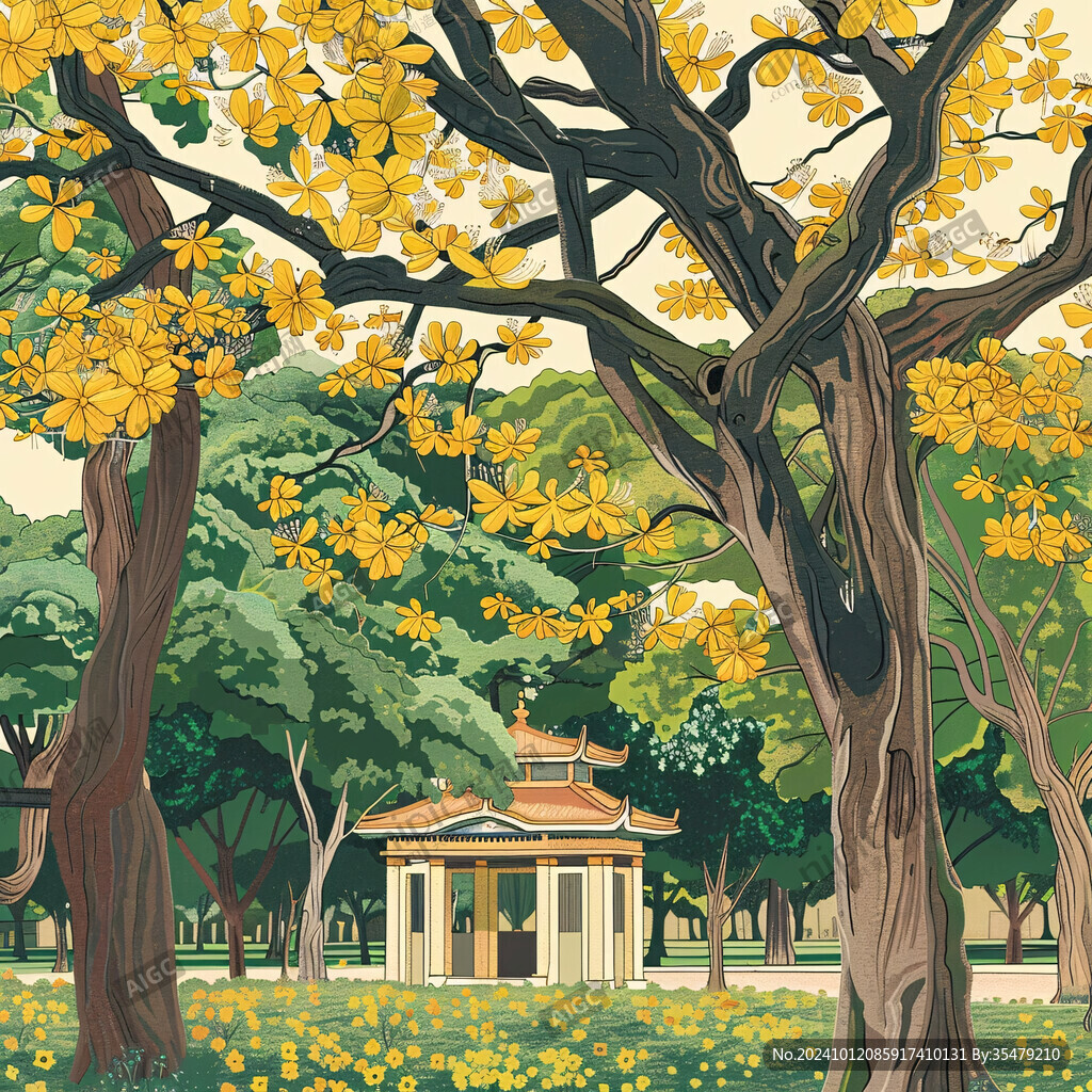 華南理工大學(xué)旅游插畫