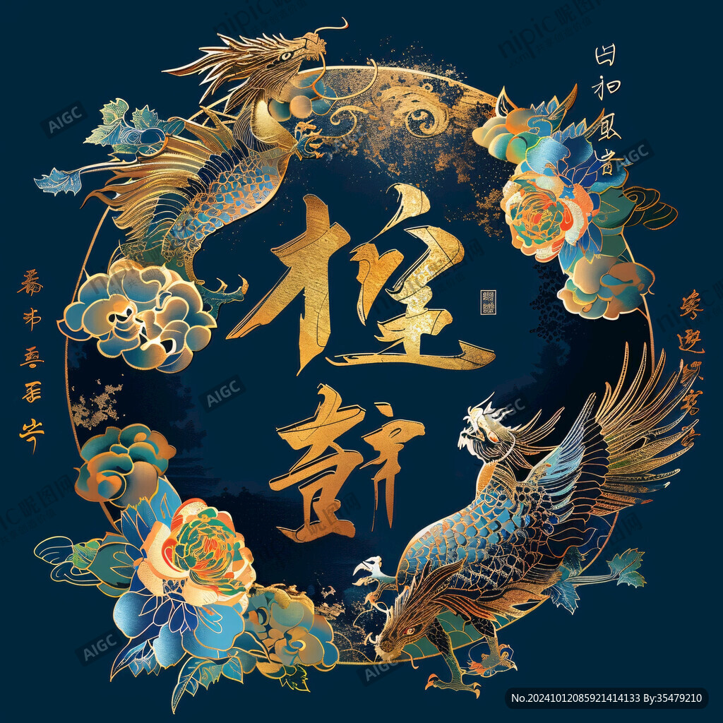 龍年國潮系列海報設計