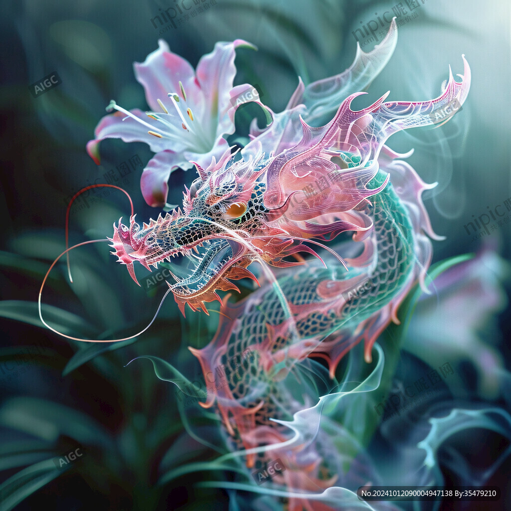 龍年年年有余插畫