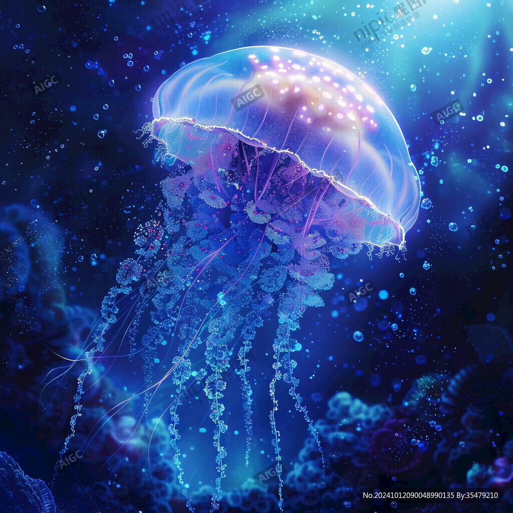 海洋生物夢幻水母