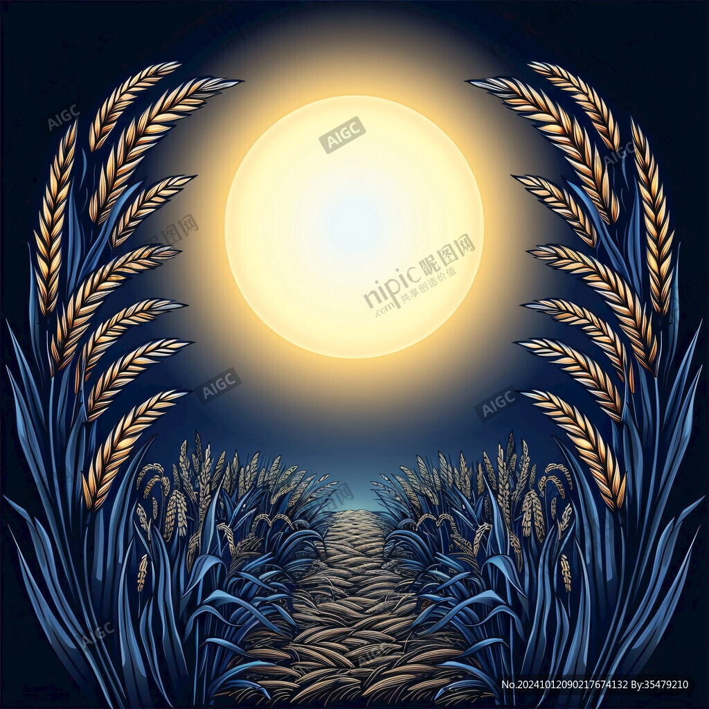 小麥產品插畫