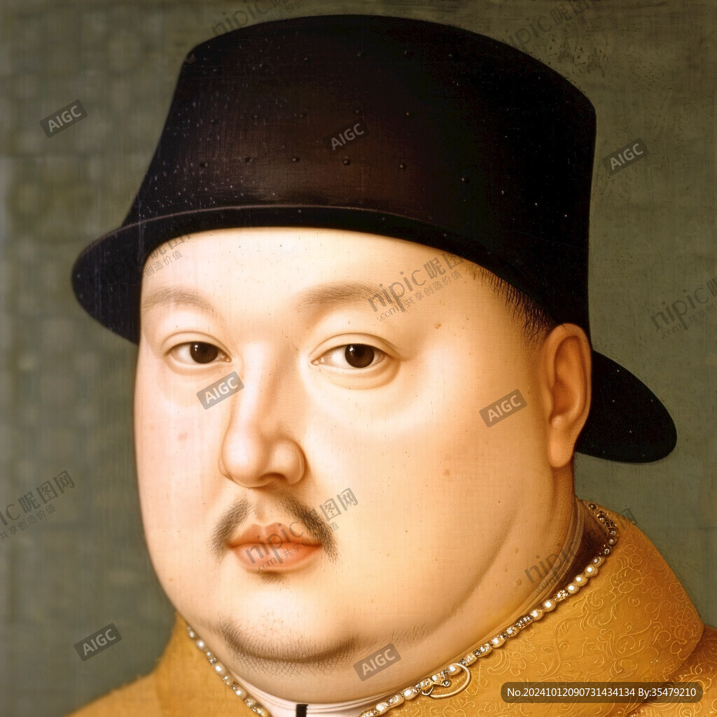 清代男子頭像