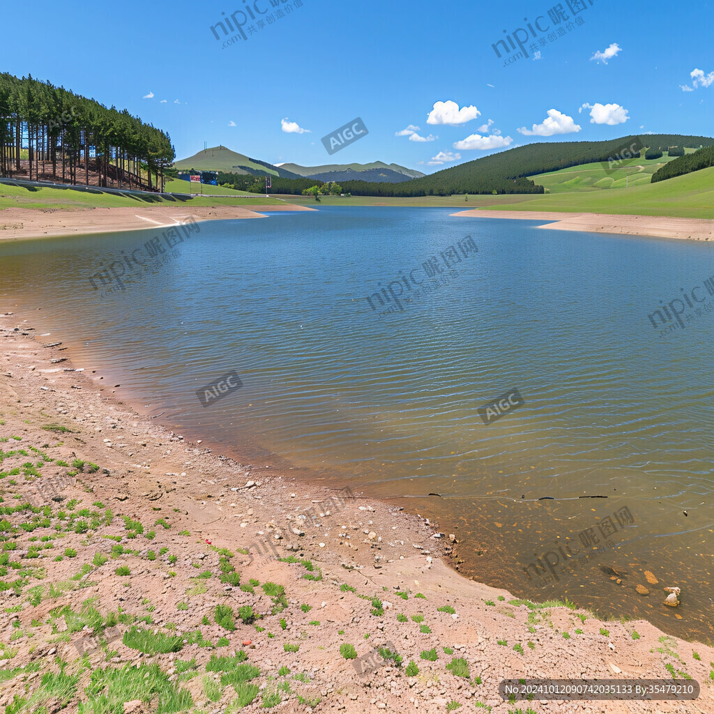 天池地池火山湖泊
