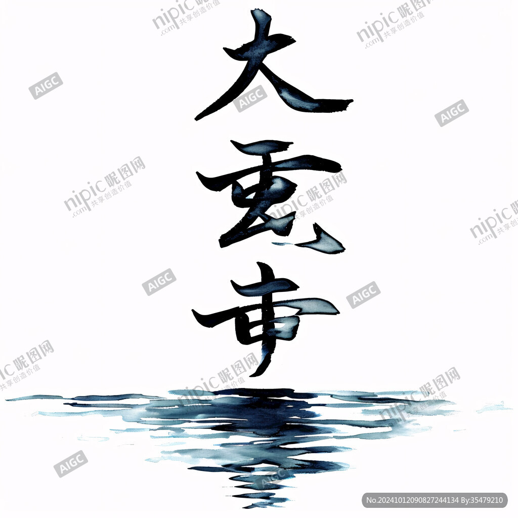 大隱于市書法字