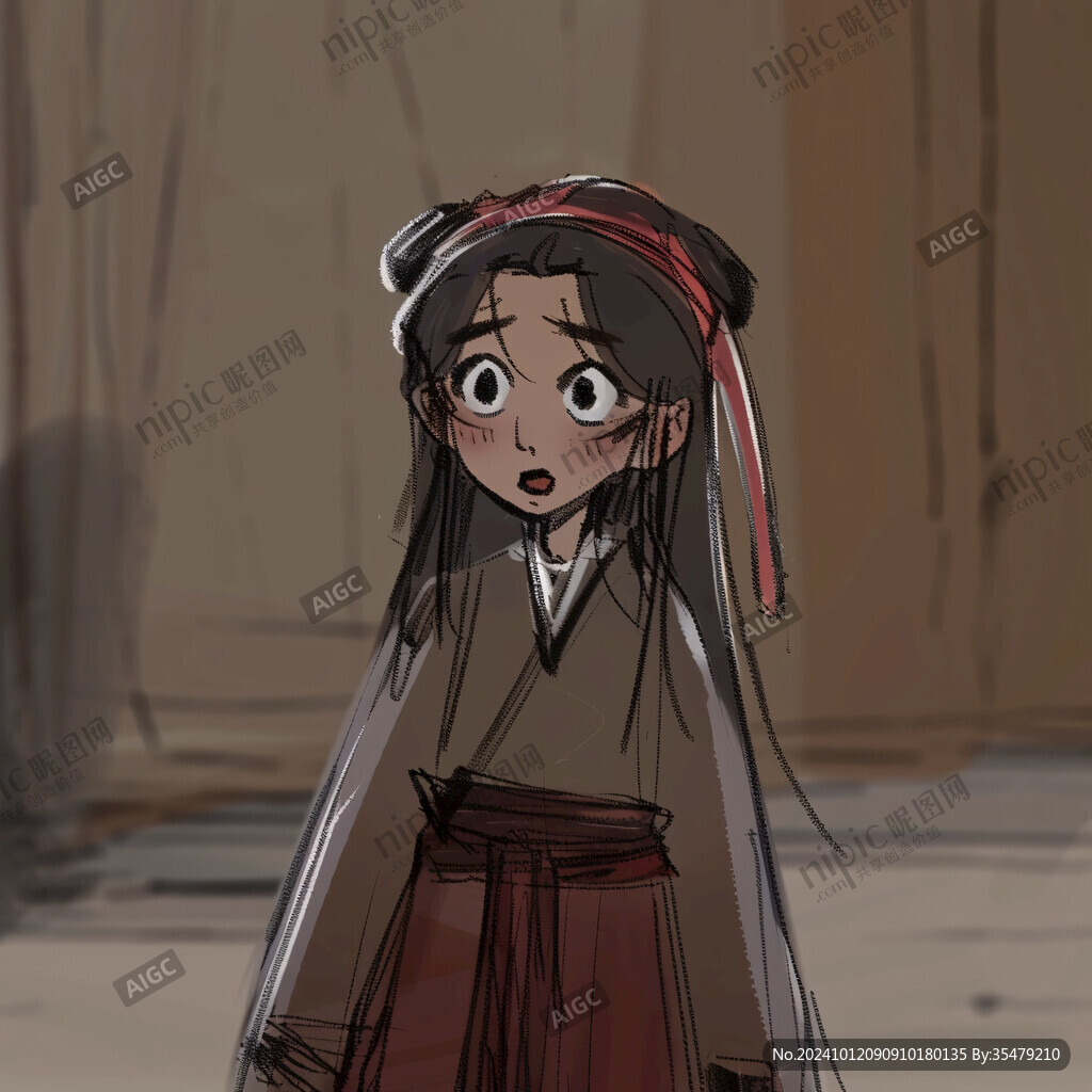 卡通可愛小武俠