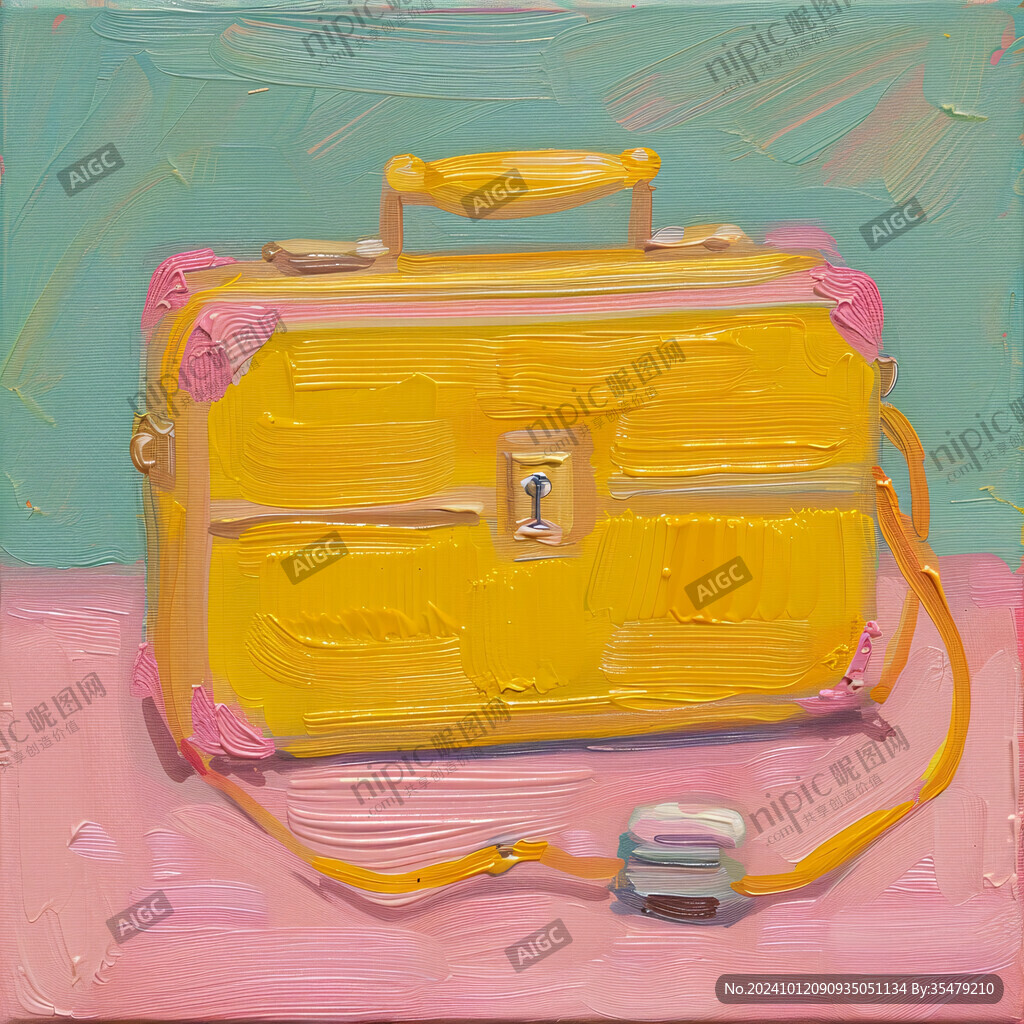 行李箱插畫