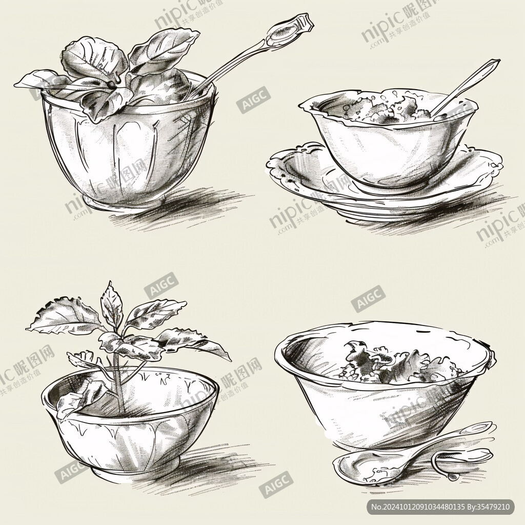 土筍凍手繪插畫