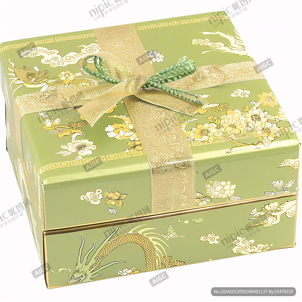 禮品包裝綠金禮盒包裝