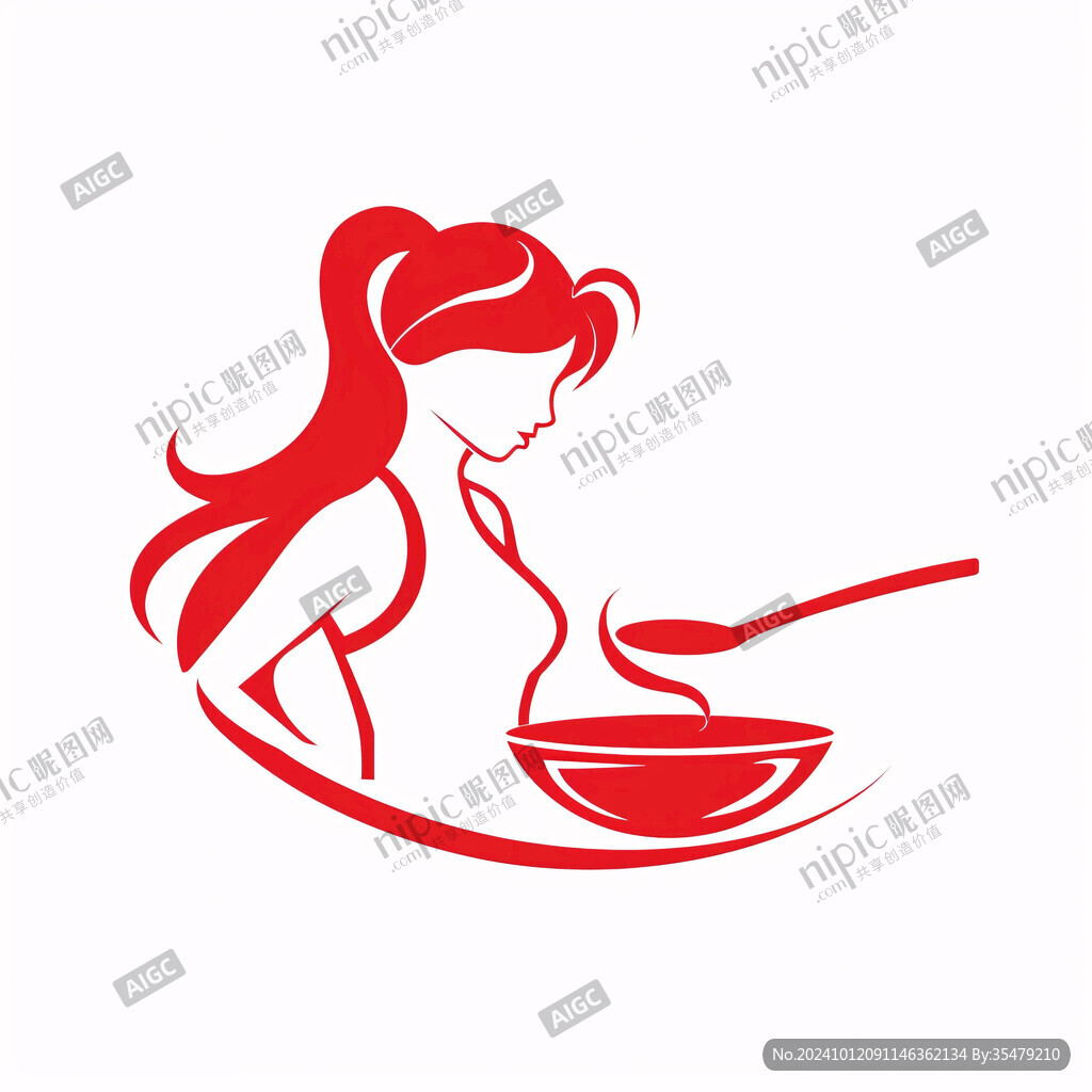 美女廚師logo