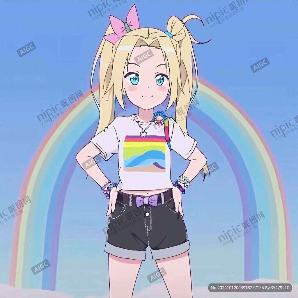 彩虹班服圖