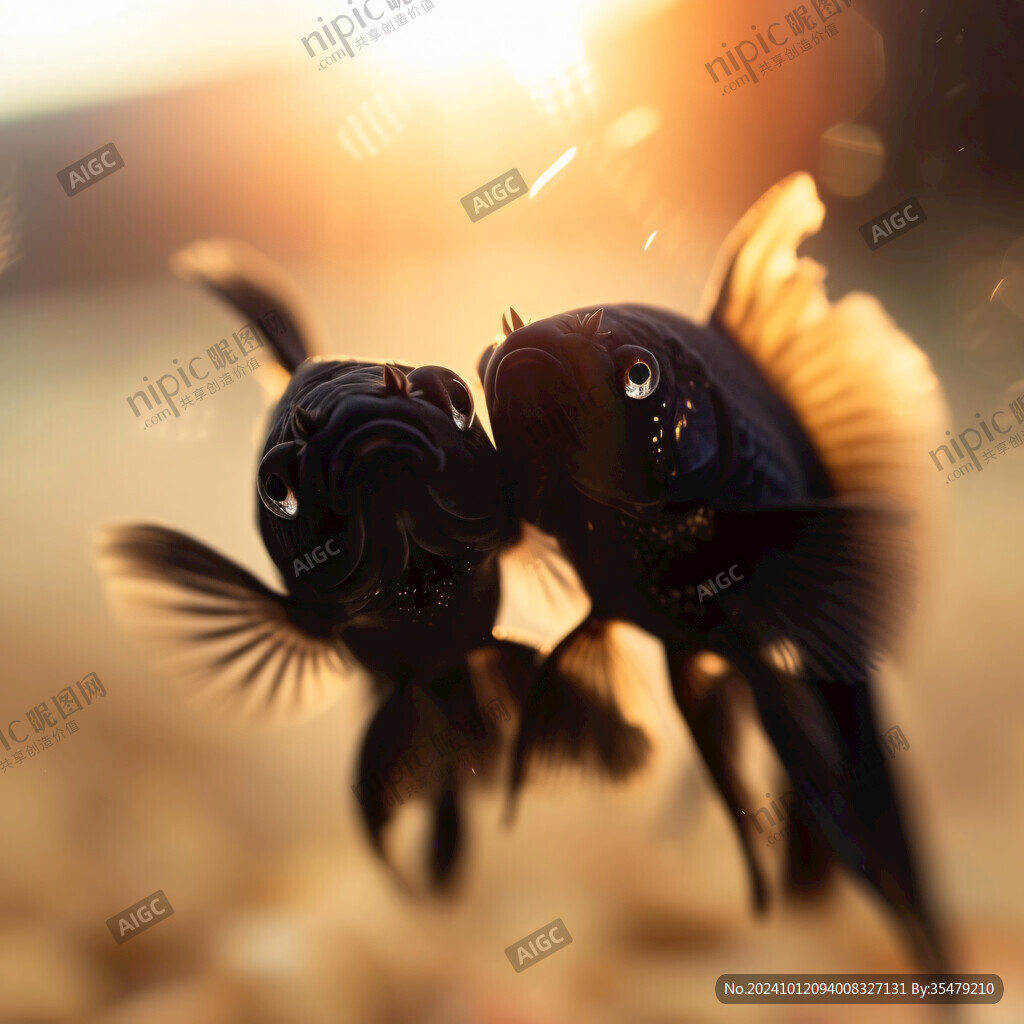 兩只立體的大金魚
