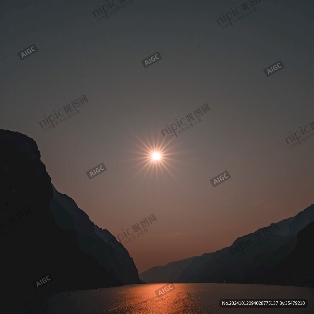 長(zhǎng)河落日高清大圖