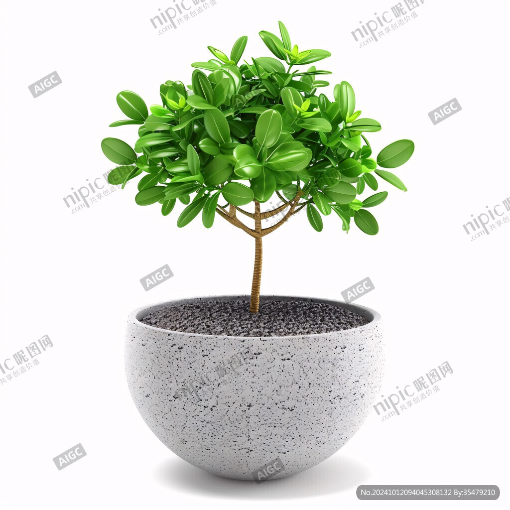 噪點盆栽素材