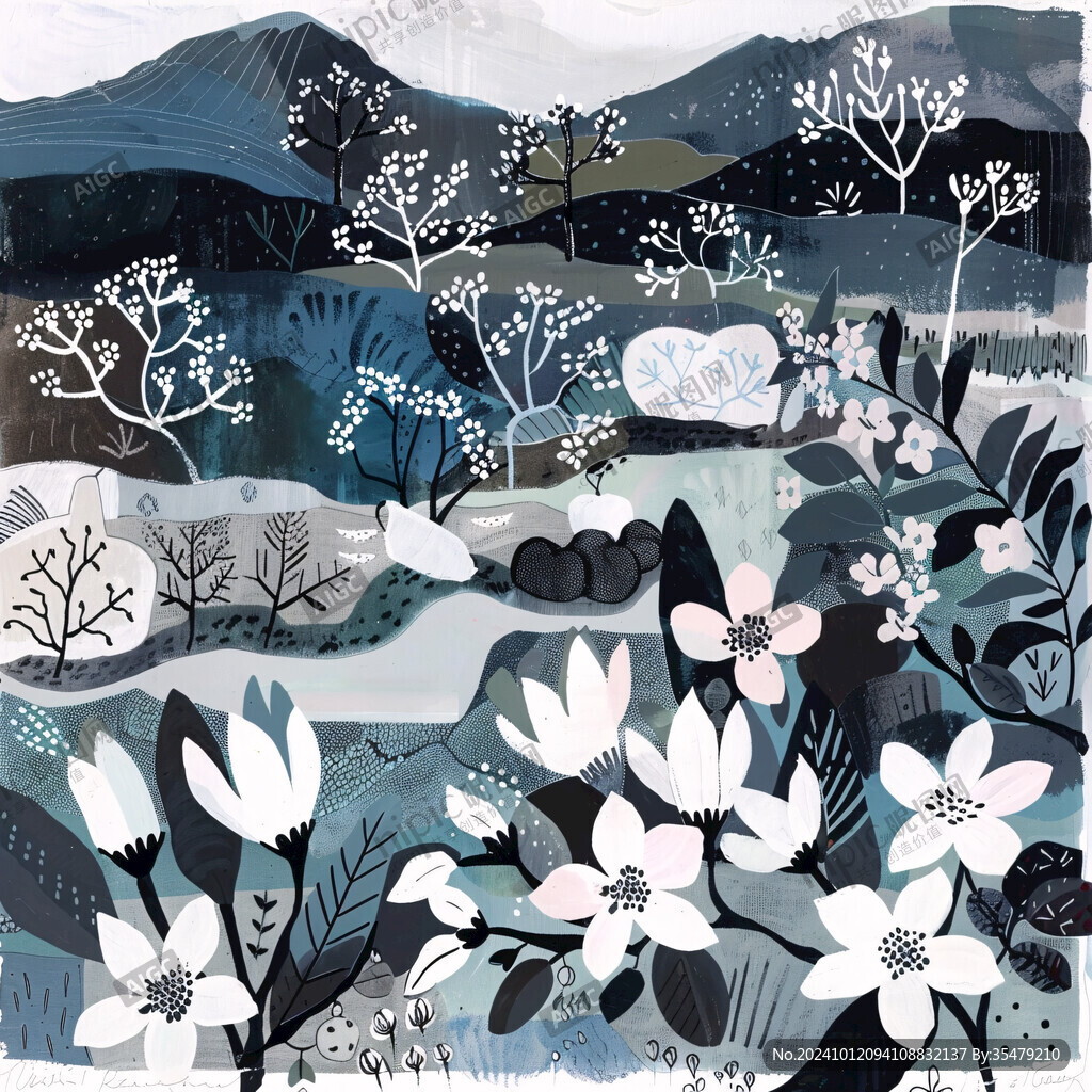 山野爛漫插畫