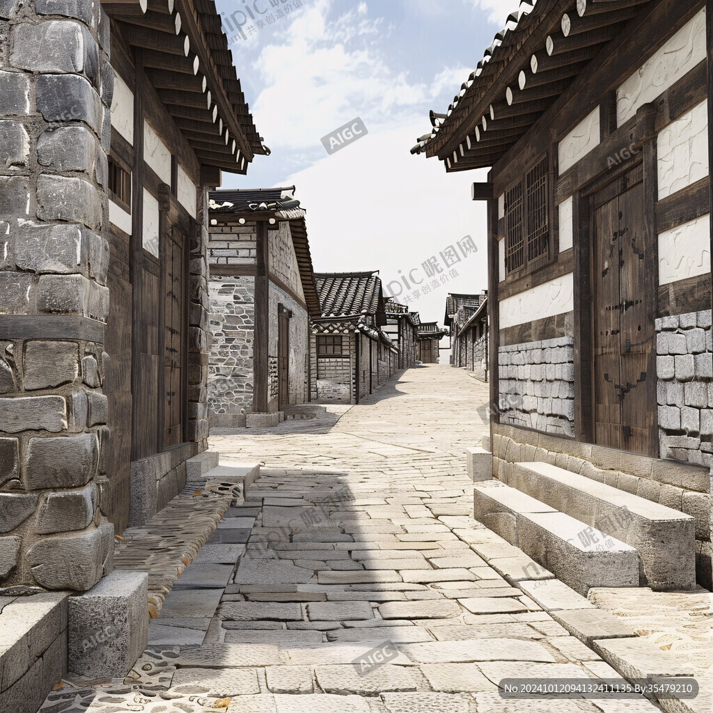 韓式鄉(xiāng)間建筑庭院