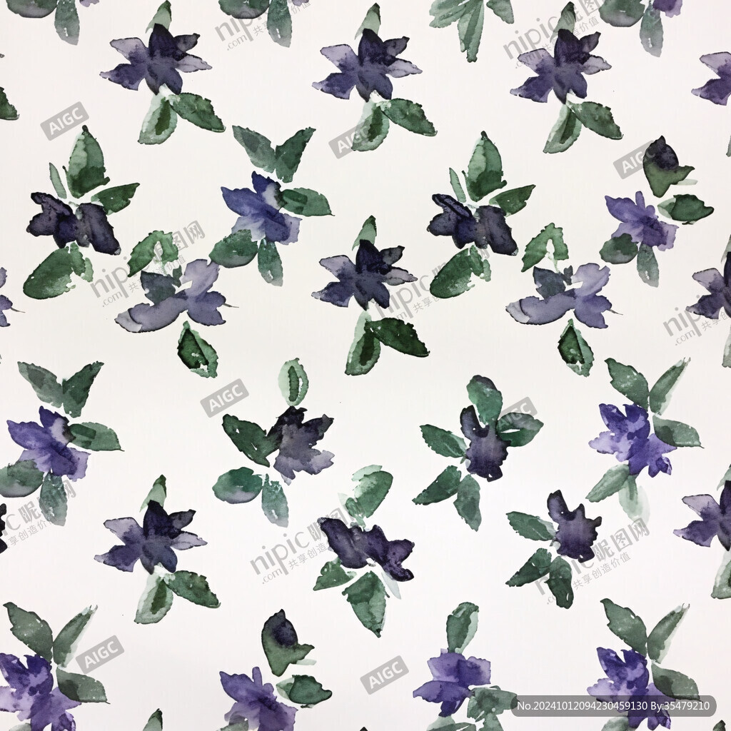 紫色花小碎花