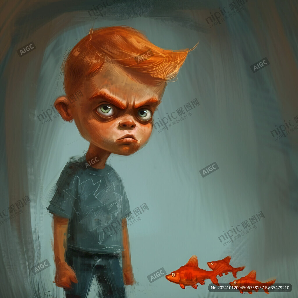 寫(xiě)實(shí)雙魚(yú)男孩