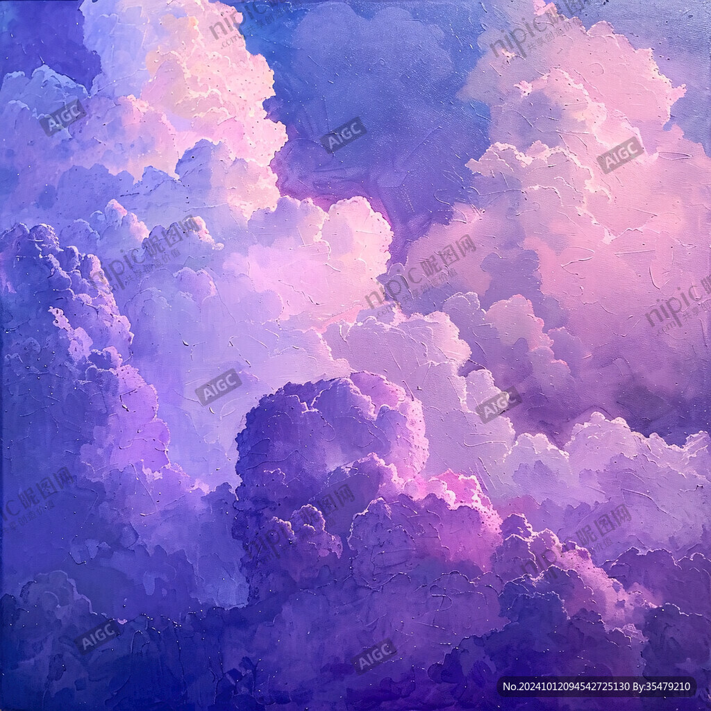 云霧抽象畫