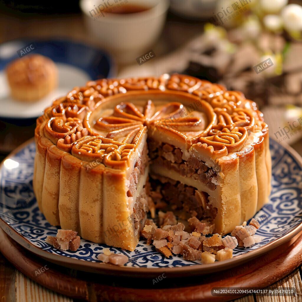 豆沙月餅高清