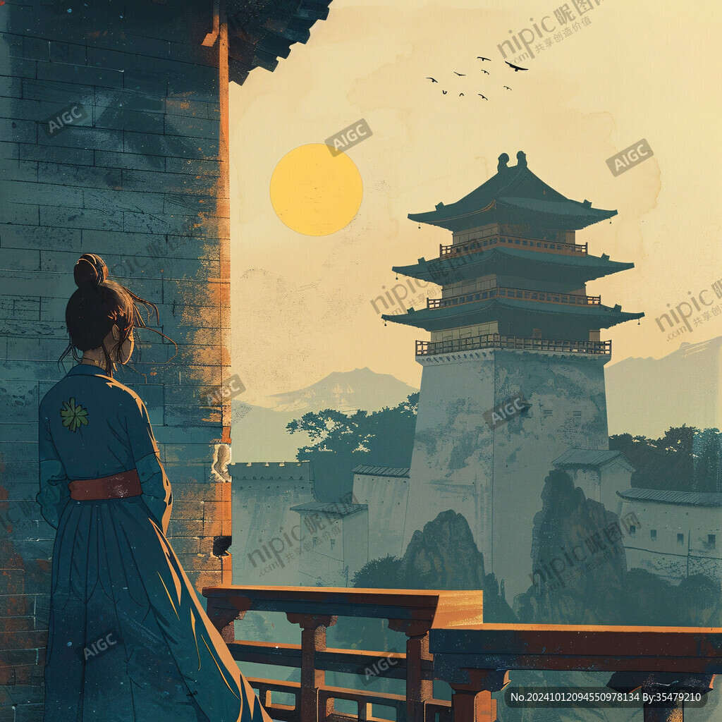鎮淮樓插畫