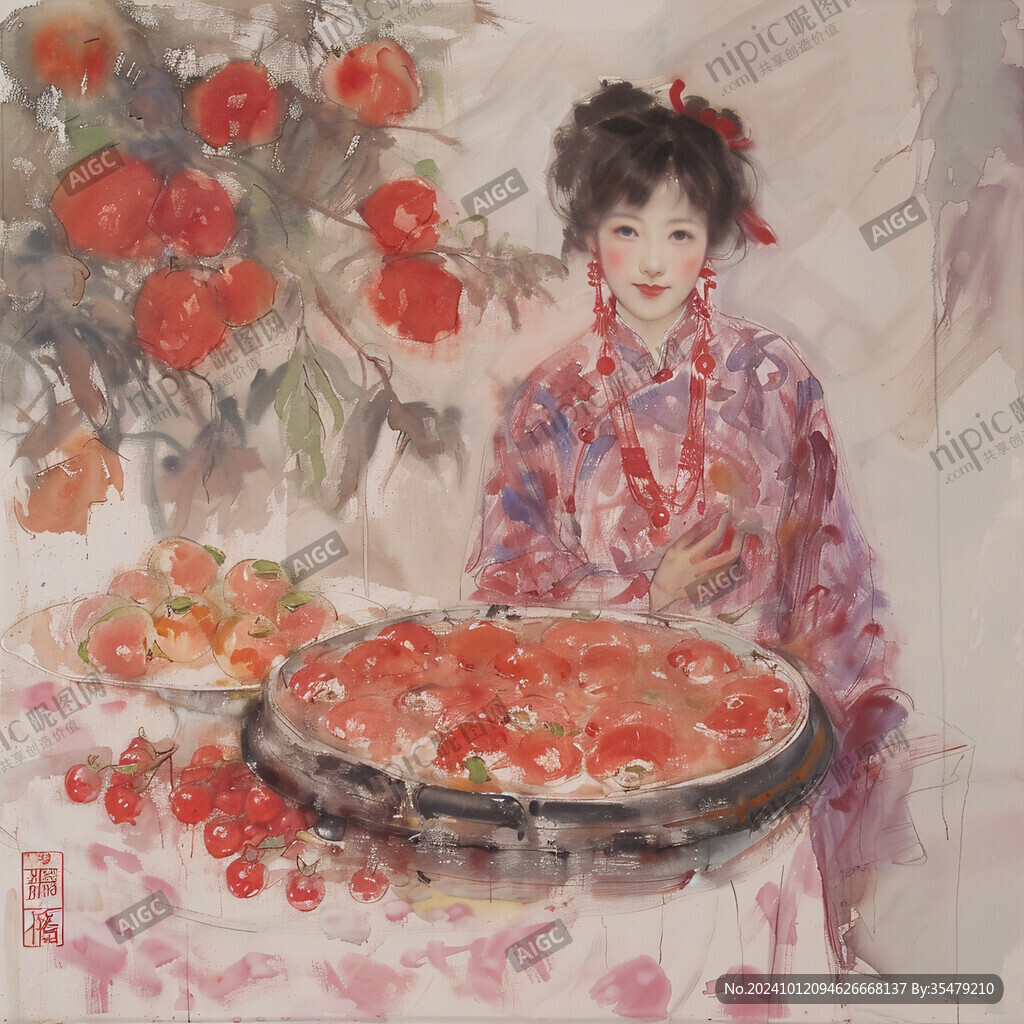 糖葫蘆油畫