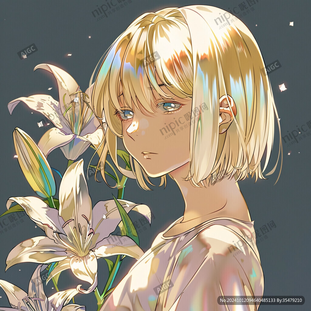 雛菊少女插畫