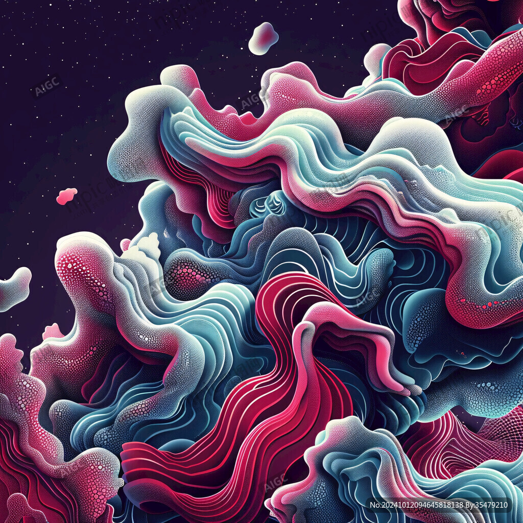 國潮云紋插畫