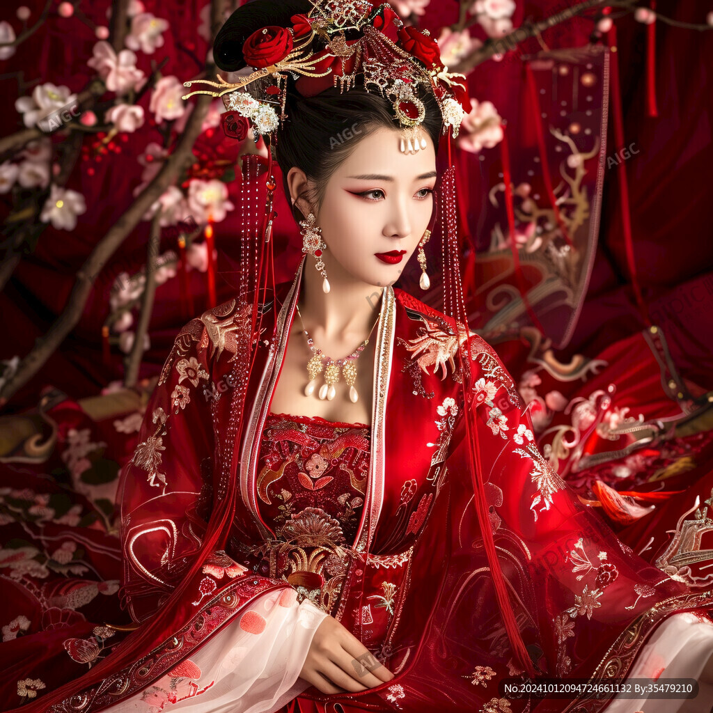 紅金唐代宮廷風(fēng)