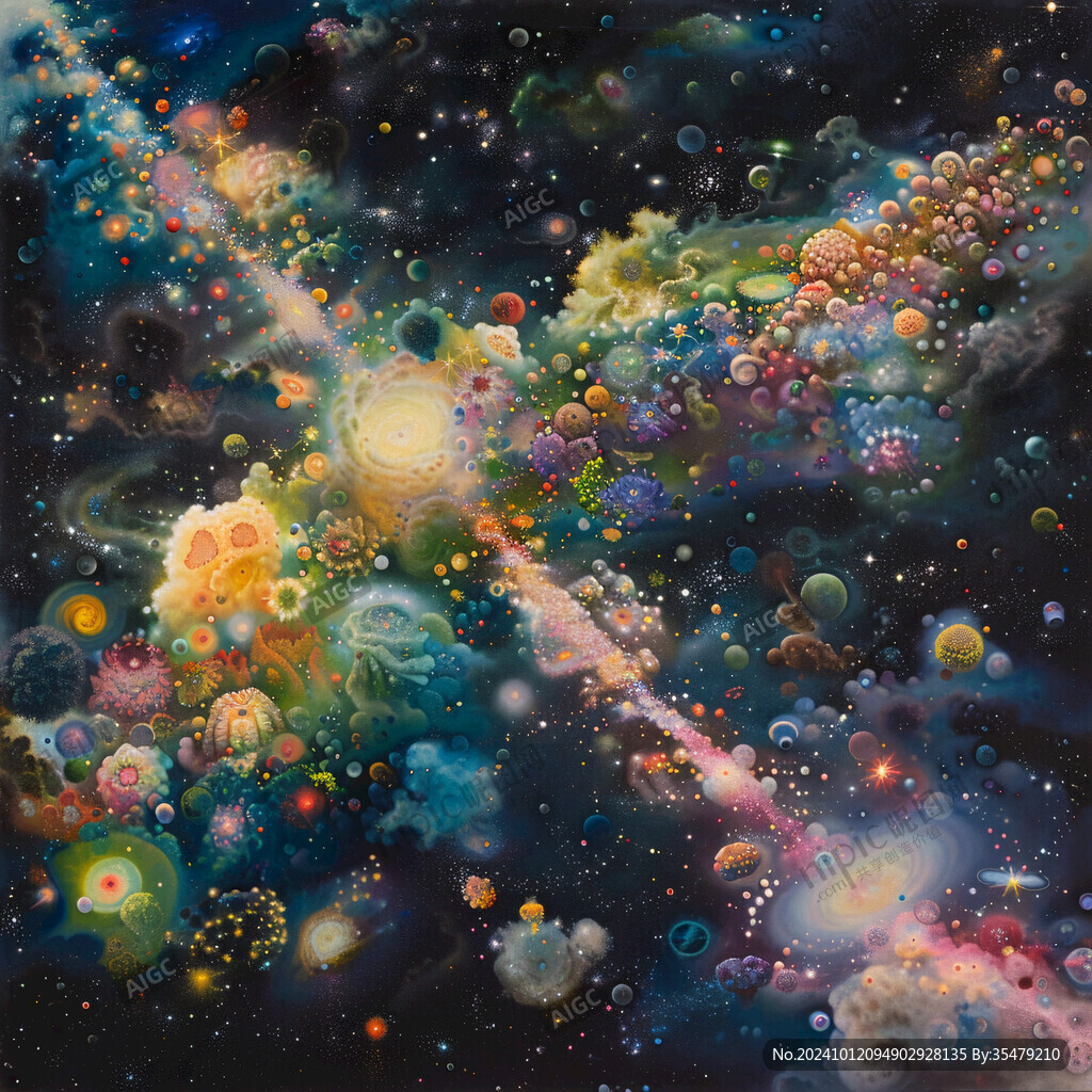 宇宙立體畫