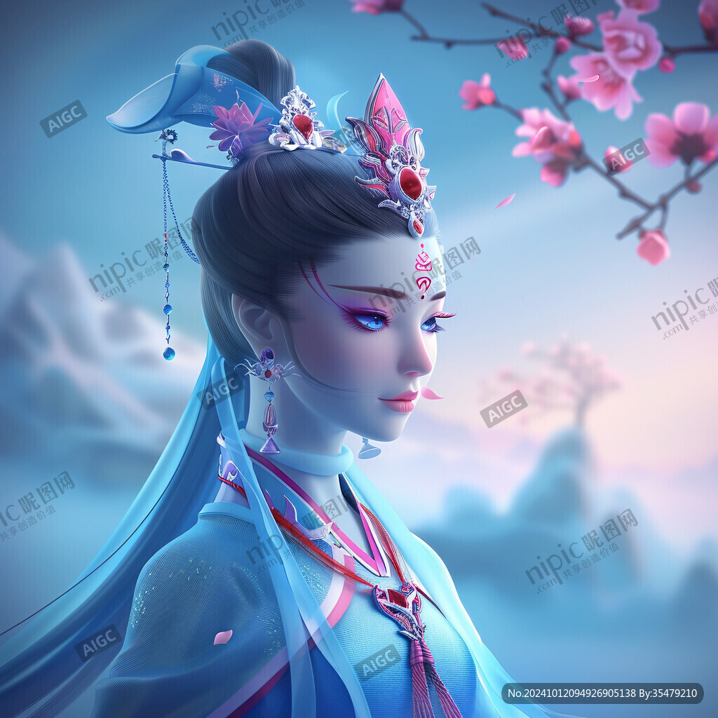 貂蟬人物插畫