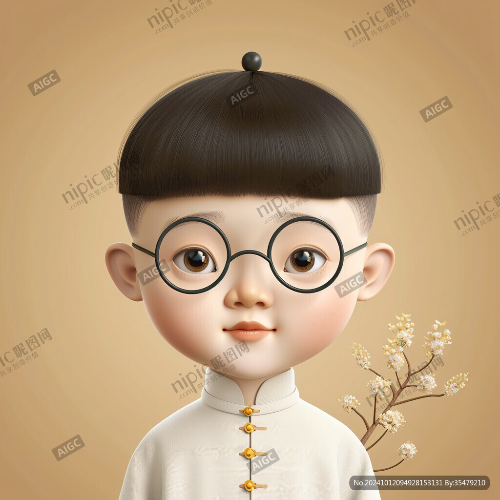 q版滿族男孩