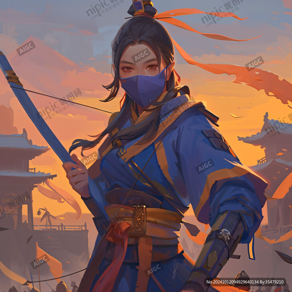 女俠插畫(huà)