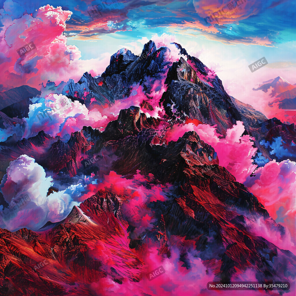 幻彩藝術山水風景