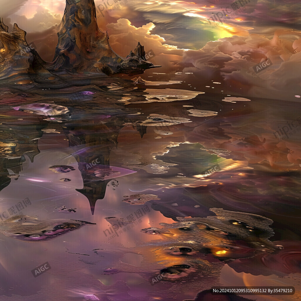 寶藏水晶碎石立體背景