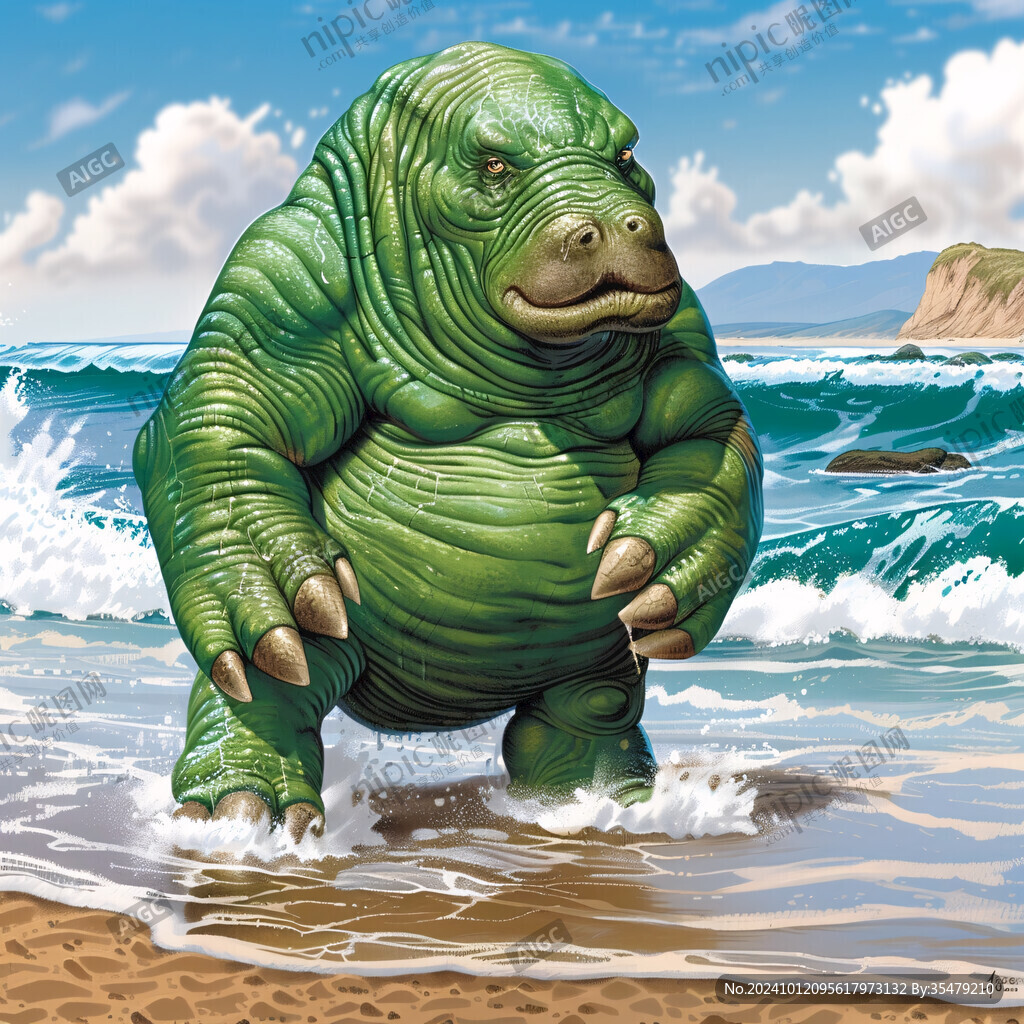 遠古生物插畫