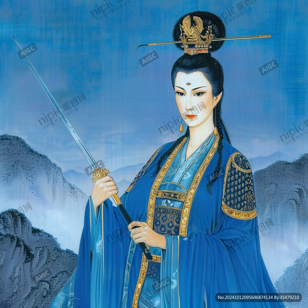 古代女將插畫