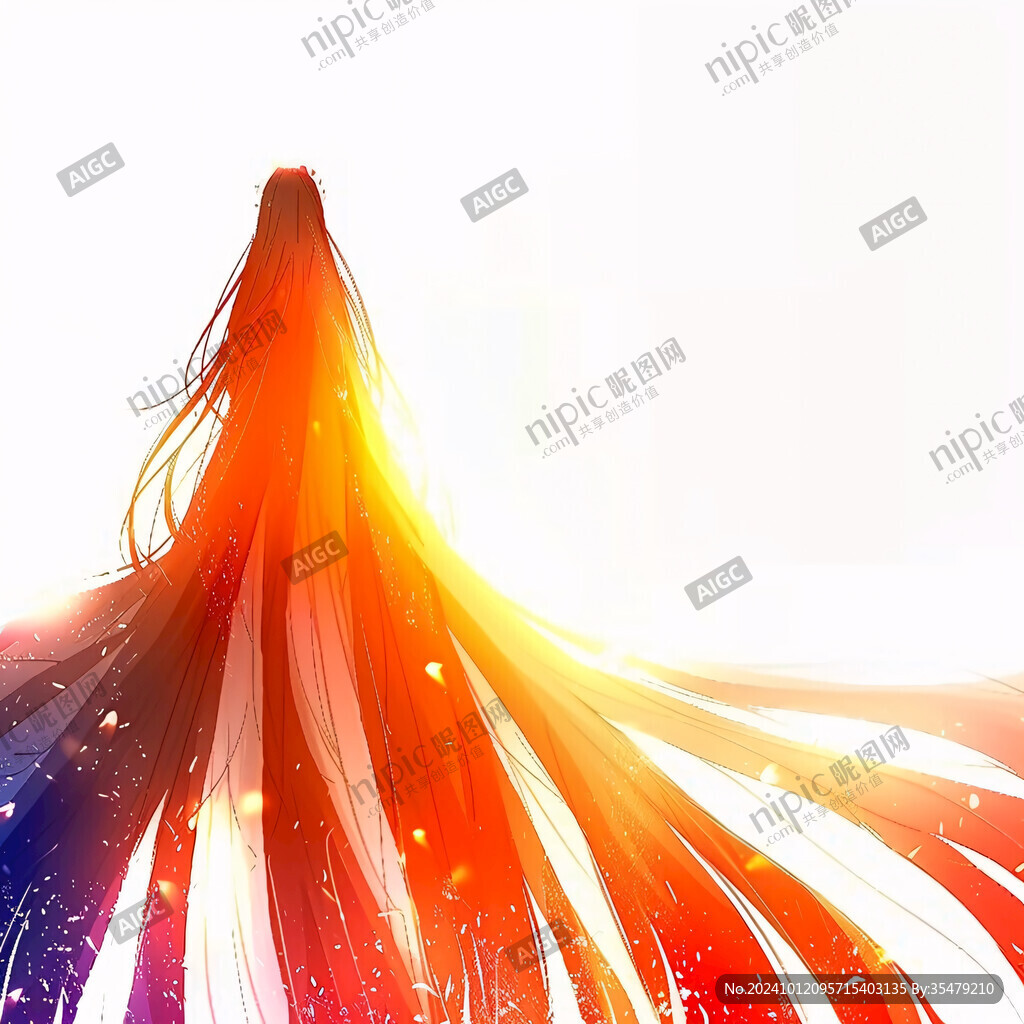 披發(fā)美女背景