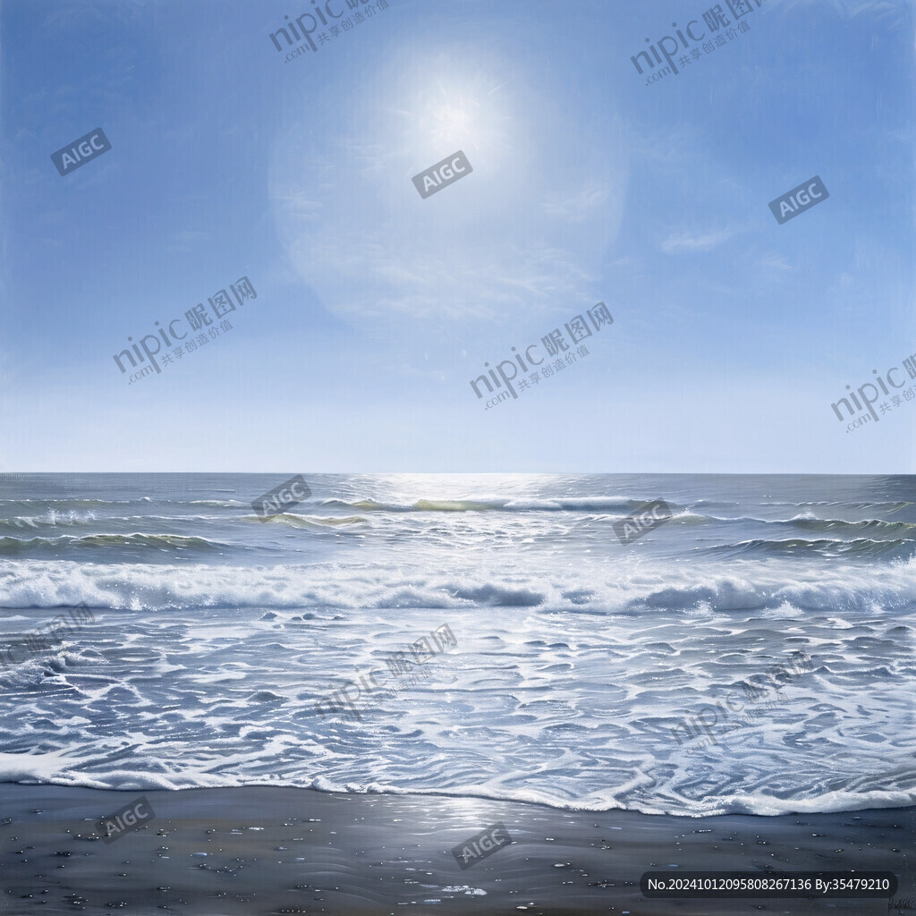 大海藍天裝飾畫