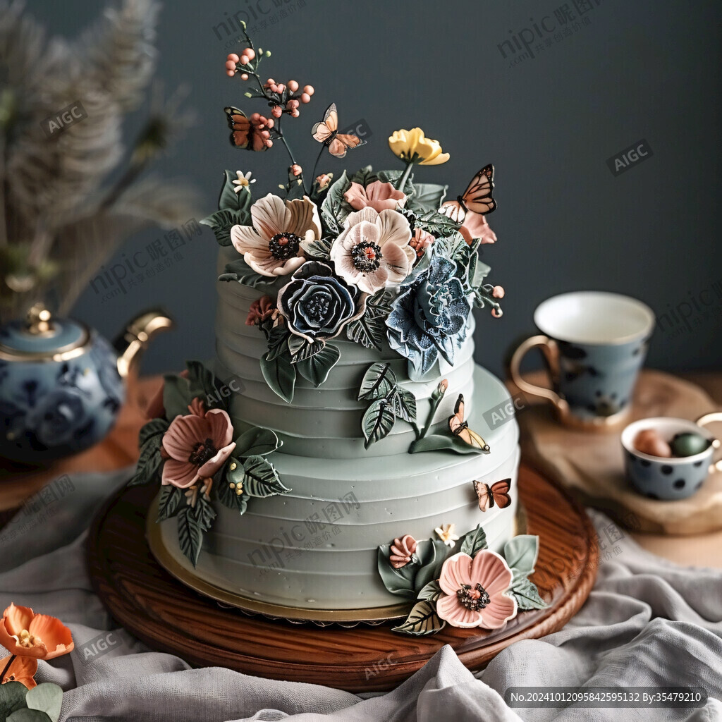 藝術(shù)雕花蛋糕