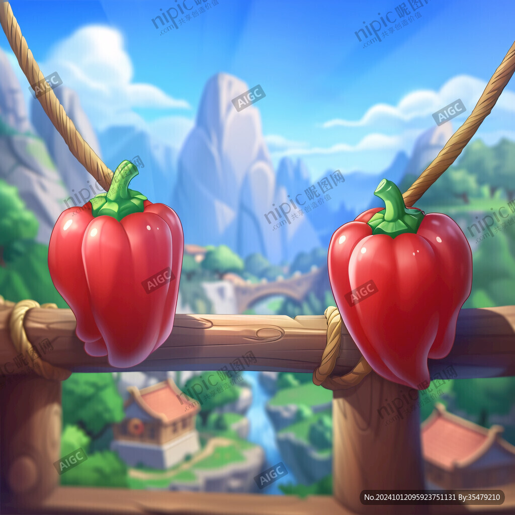 游戲插畫水果