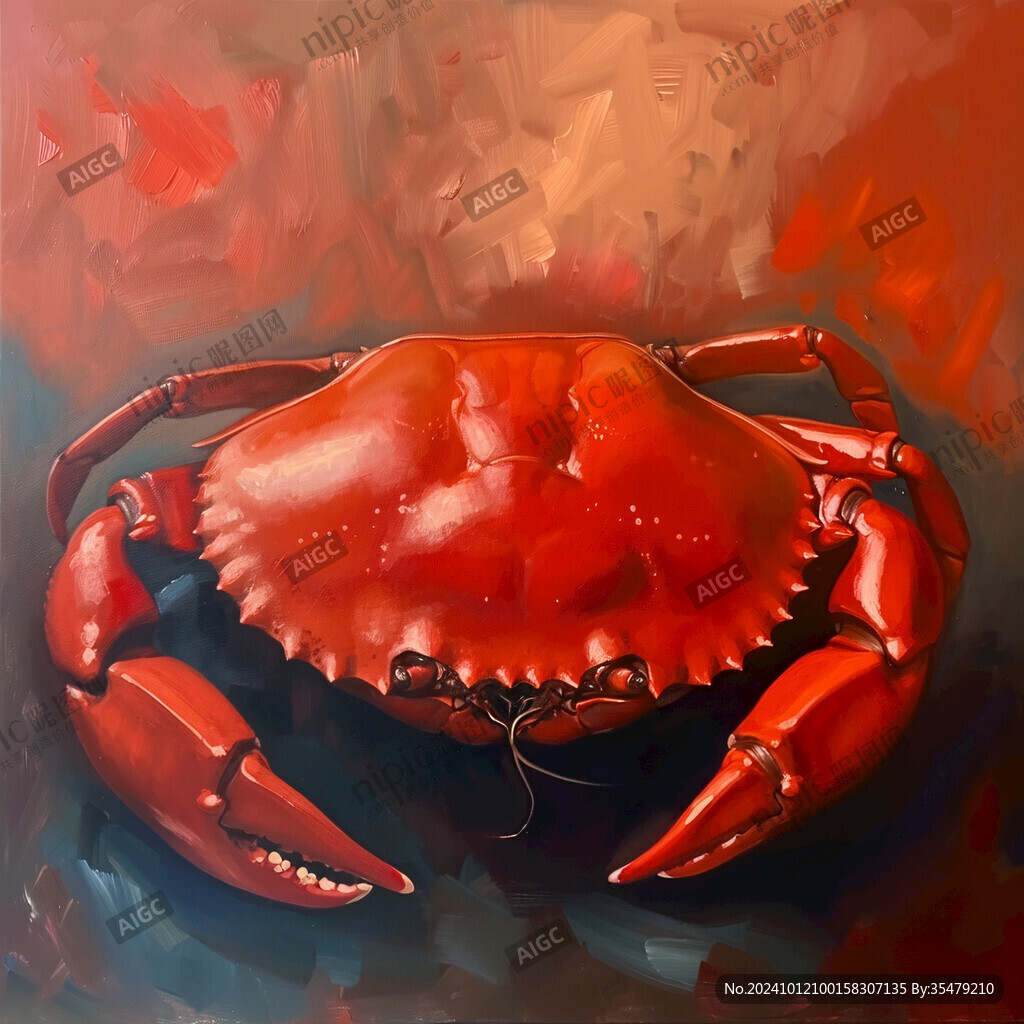 面包蟹插畫