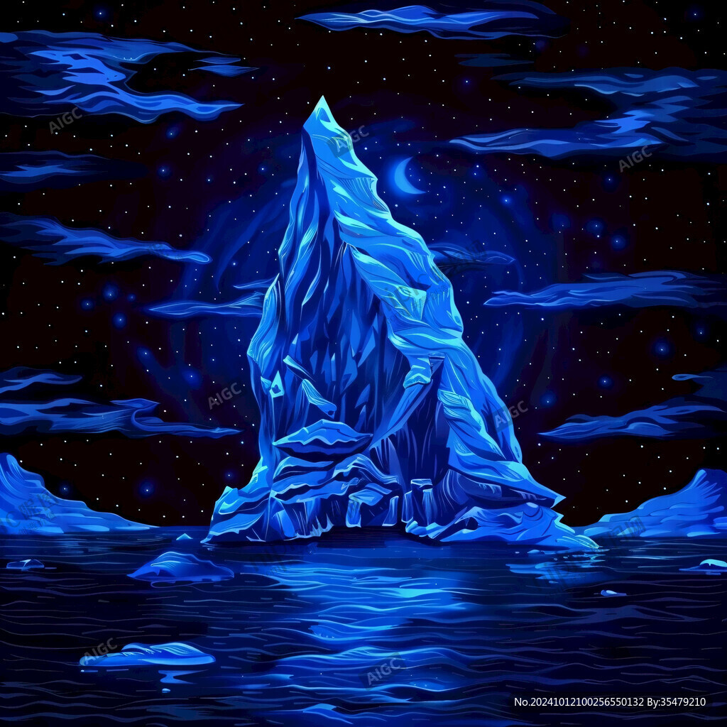 冰山星空