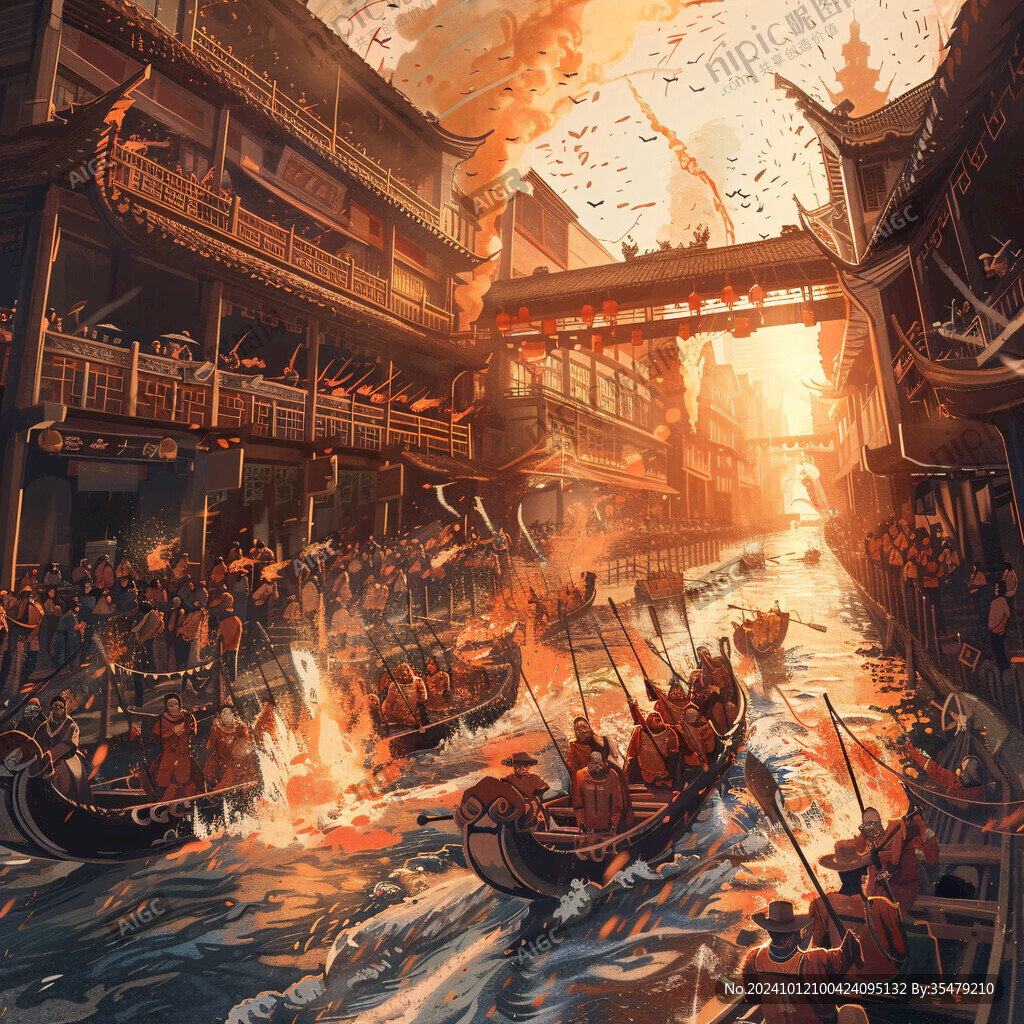 古代海戰場景