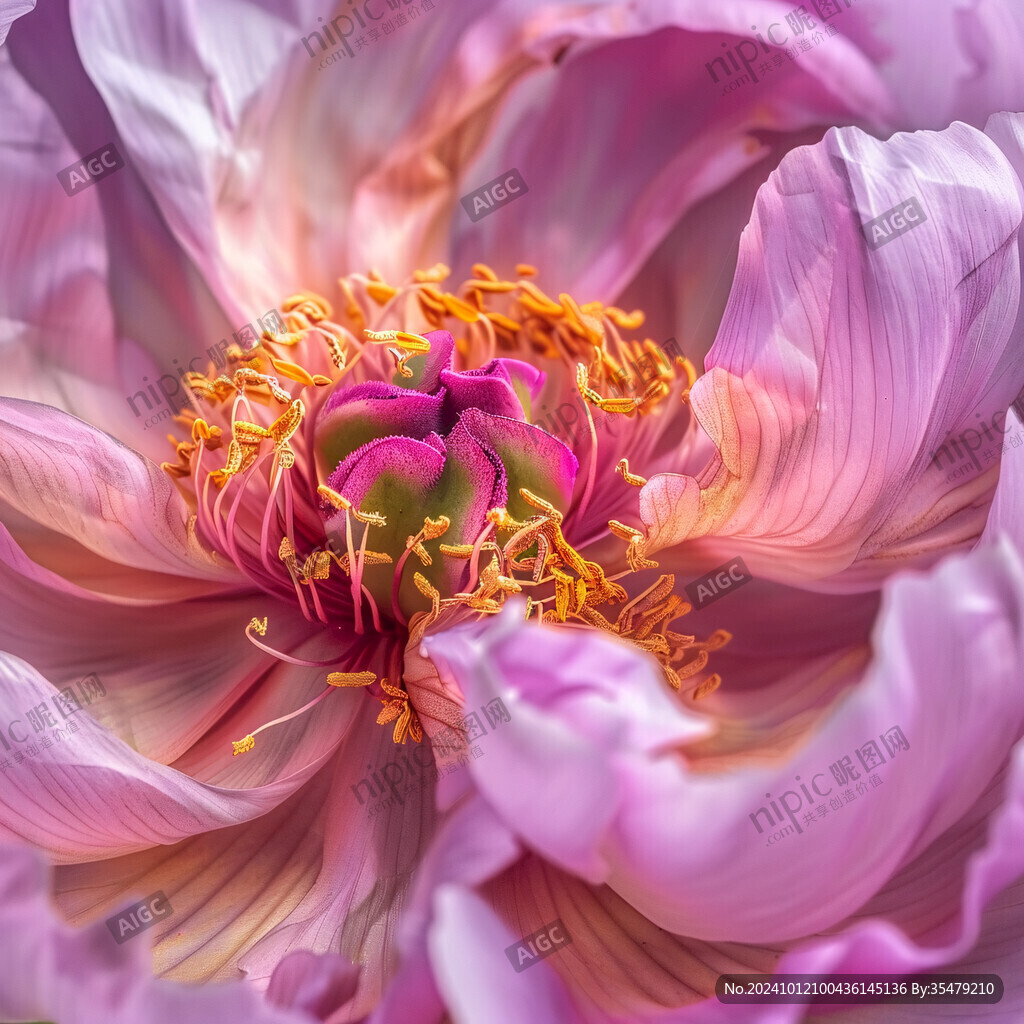 牡丹花瓣花蕊
