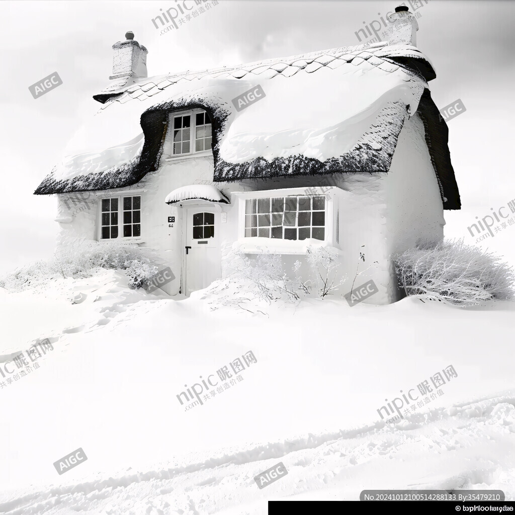 雪房子雪地