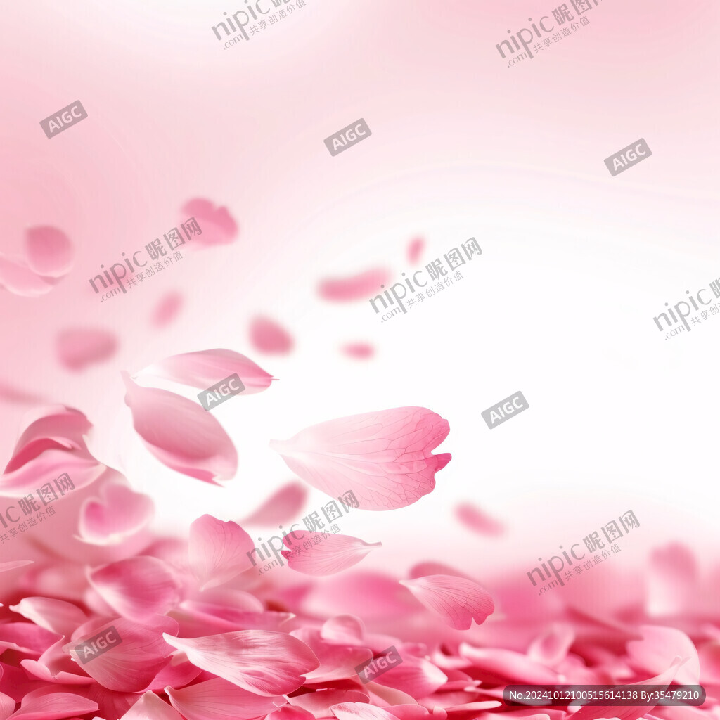 粉色花瓣粉色漸變