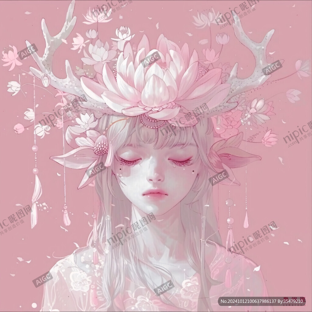 整容整形花季少女插畫