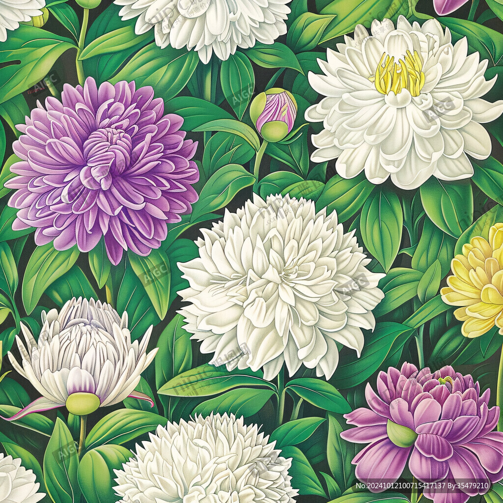 菊花插畫