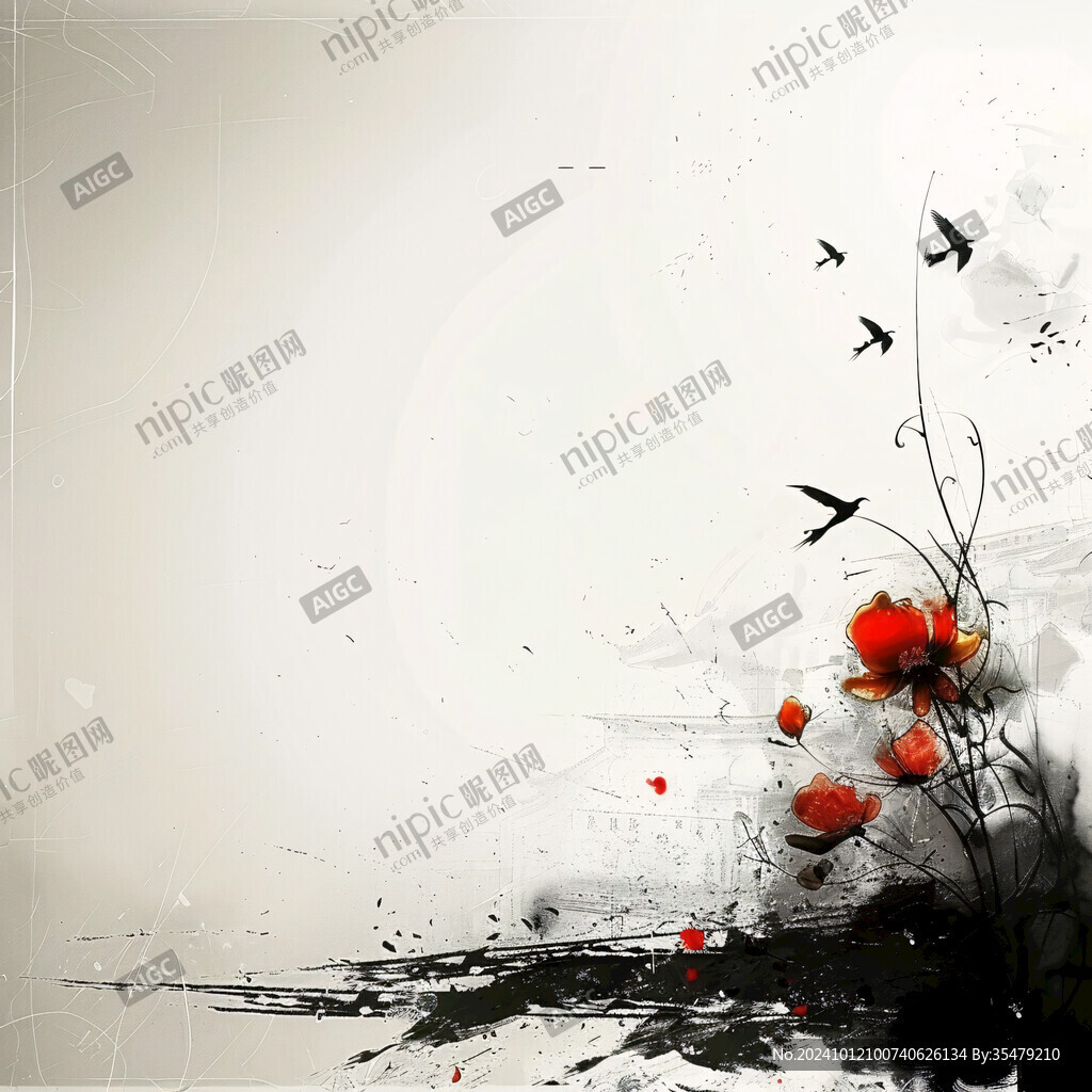水墨畫(huà)背景中國(guó)風(fēng)背景