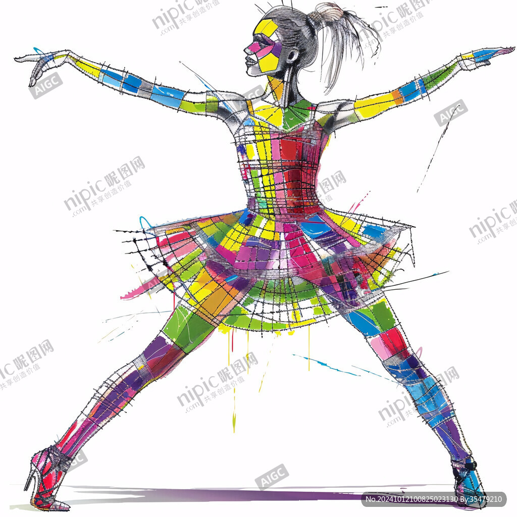 爵士舞插畫